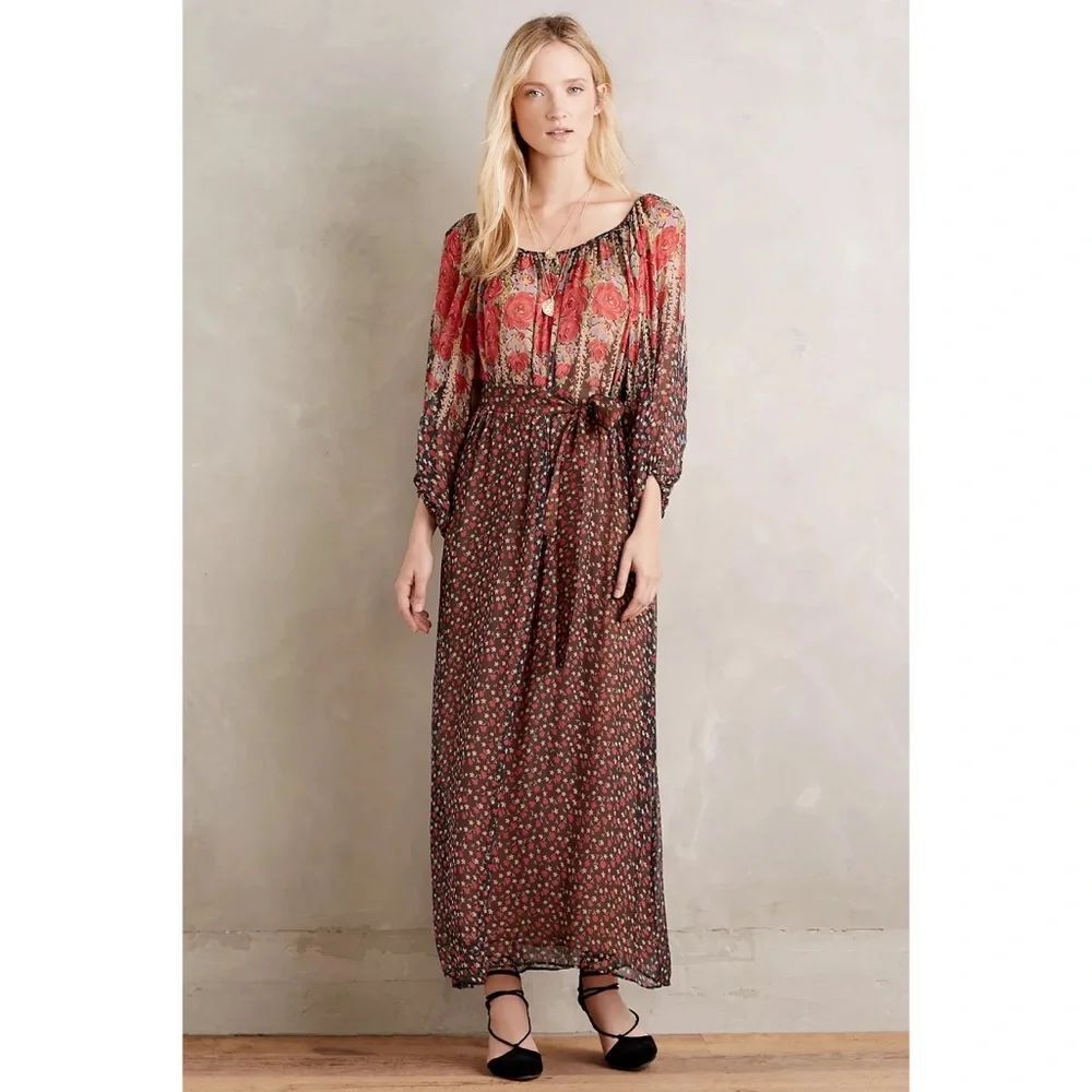 Anthropologie Floral Fields Dress x Mes Demoiselles